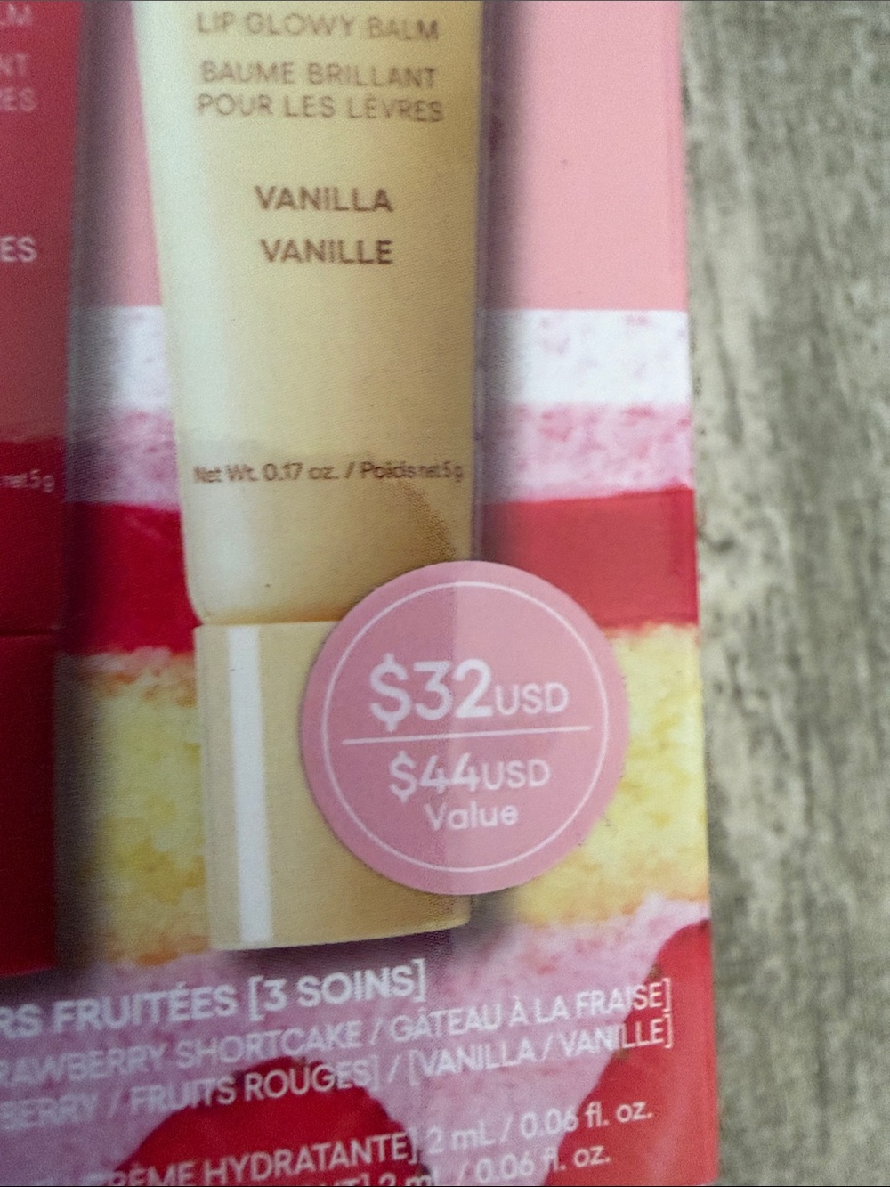 LANEIGE Pink and Beige Lip Care Trio - Berry & Vanilla - Picture 2 of 6